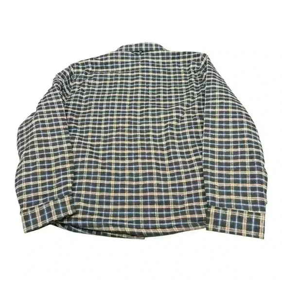 Jachs New York Sherpa Lined Blue, brn and Black Plaid Flannel Shacket NWT Sz.XXL - Picture 2 of 8